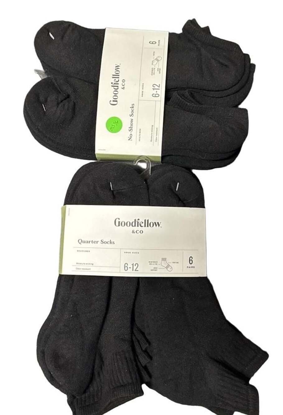 12 Pairs MS36 Size 6–12 Goodfellow & Co Men’s Socks Bundle,